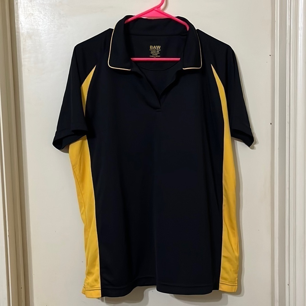 XL athletic shirt black and yellow. Good condition